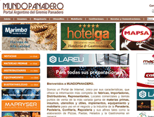 Tablet Screenshot of mundopanadero.com